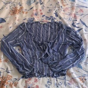AE Stripe Bow Top